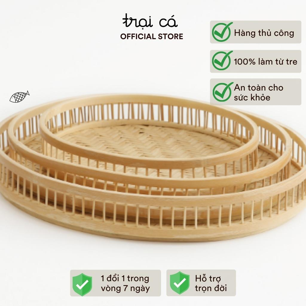 竹オーバルトレイ OEM 高品質 輸出品 TRAI CA